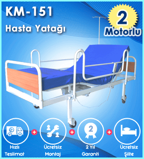 2 Hareketli Hasta Karyolası KM-151 Model