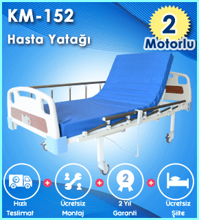 2 Hareketli Hasta Karyolası KM-152 Model