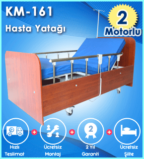 2 Hareketli Ev Tipi Hasta Karyolası KM-161 Model