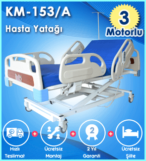 3 Hareketli Hasta Karyolası KM-153/A Model