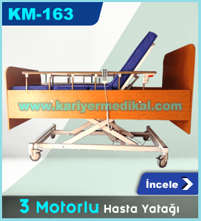 3 Motorlu Ahşap Hasta Karyolası KM-163