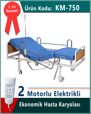 2 Motorlu Elektrikli Hasta Karyolası