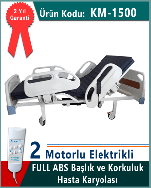 Full Abs model 2 motorlu hasta karyolası