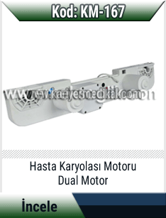 Hasta karyolası için dual motor