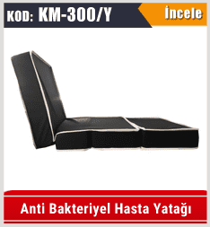 Anti bakteriyel kılıflı hasta yatağı