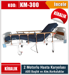 Kiralık Abs Başlıklı hasta karyolası