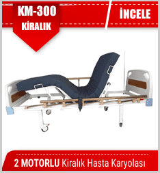 Kiralık dual motorlu abs başlıklı hasta karyolası